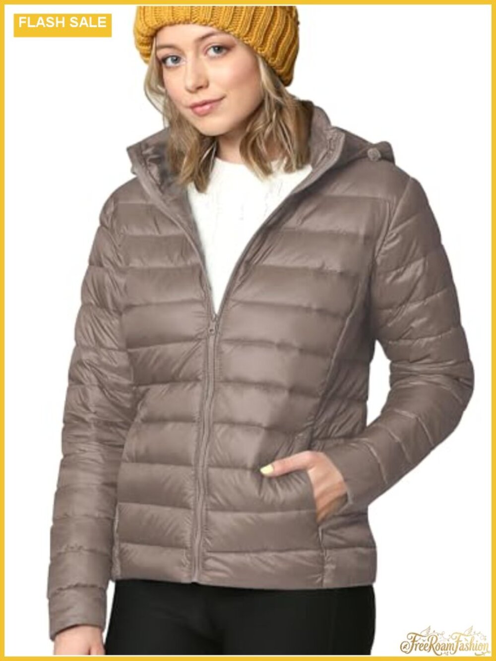 Ultra Lightweight Packable Down Jacket with Removable Hood